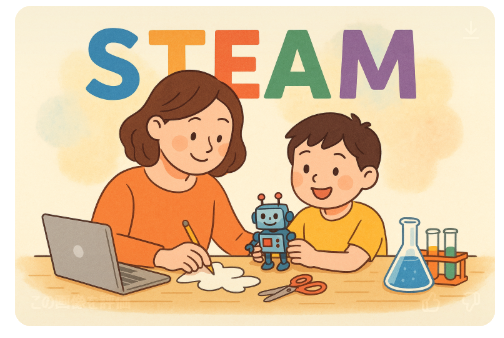 「STEAM教育」「子どもの育て方」「効率よく生きる力」「未来の教育」