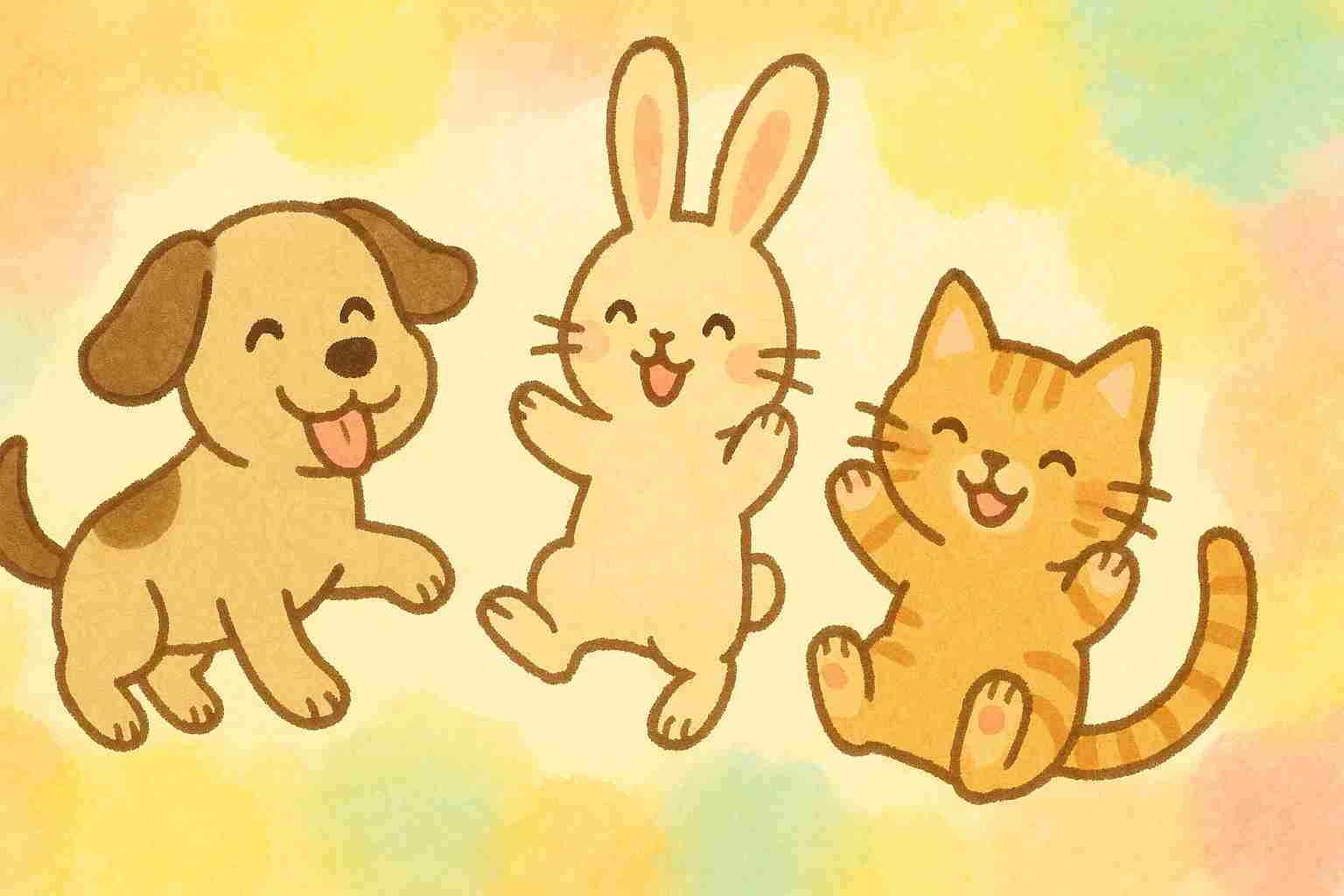 動物の絵をよく描くこども
