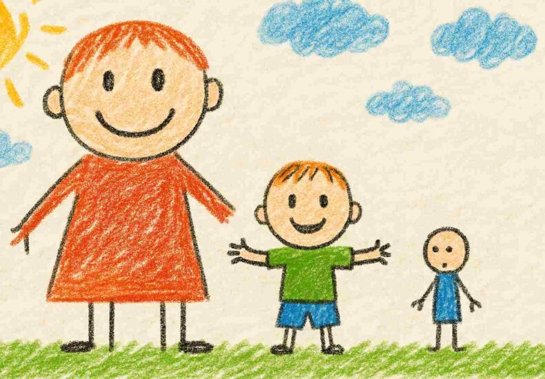 子どもの絵 大きく描く 子どもの絵 小さく描く