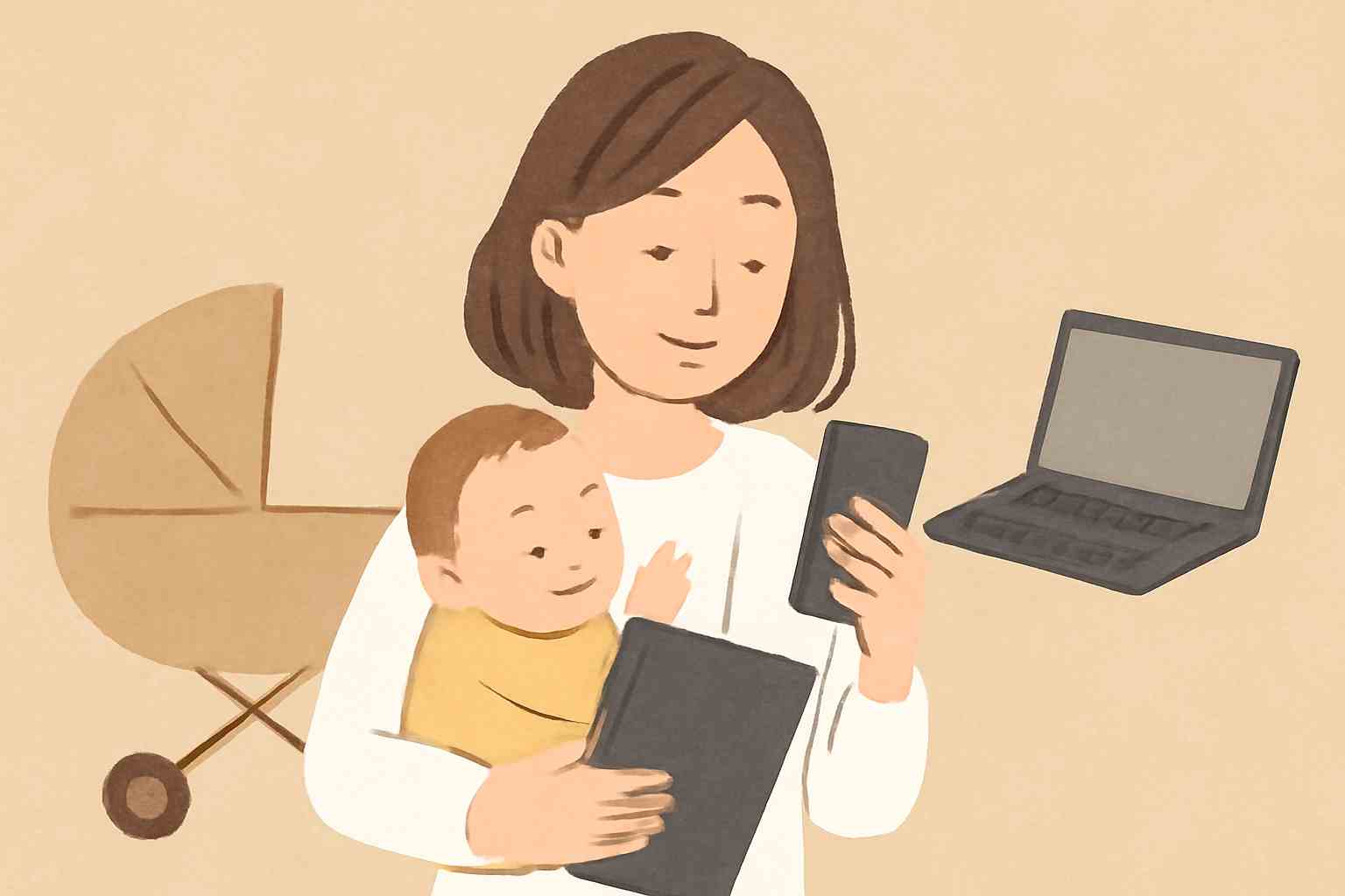 育休中の不安を乗り越え、育児と仕事をバランスよくこなすコツ