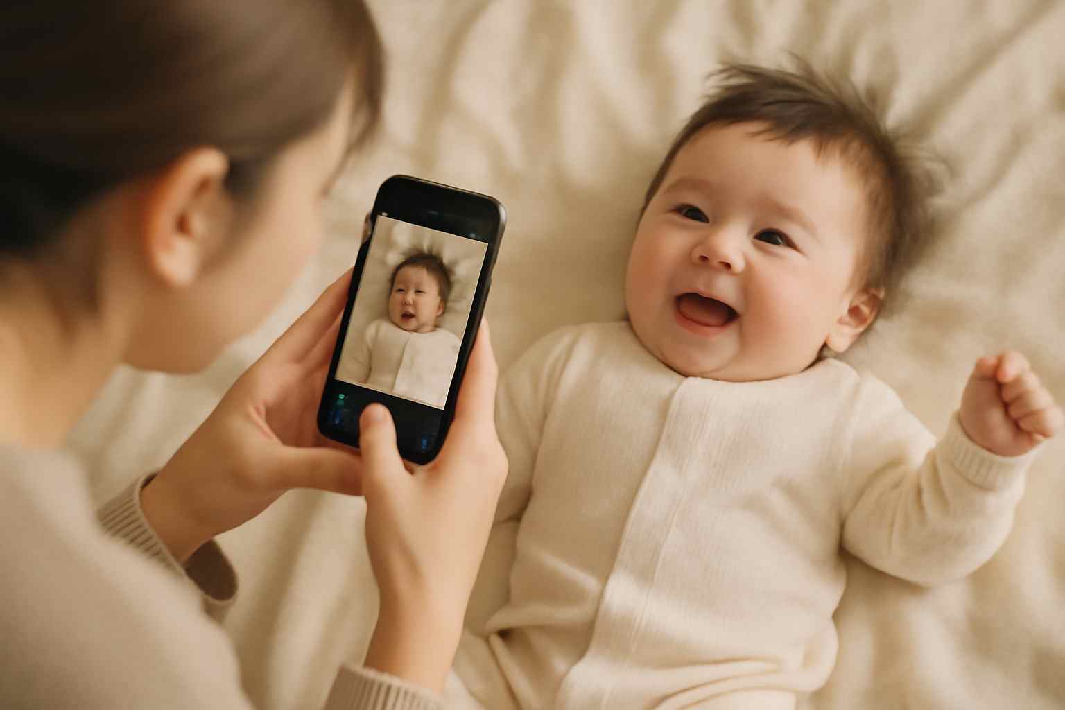 おうち時間が宝物に！スマホでできる赤ちゃんの可愛い写真の撮り方アイデア集📸💕