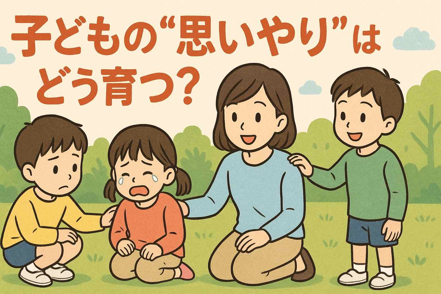 お友達に興味がない…？“共感力が育たない”ときの原因と家庭でできる声かけ