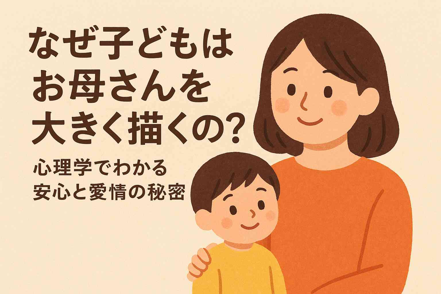 なぜ子どもはお母さんを大きく描くの？心理学でわかる安心と愛情の秘密