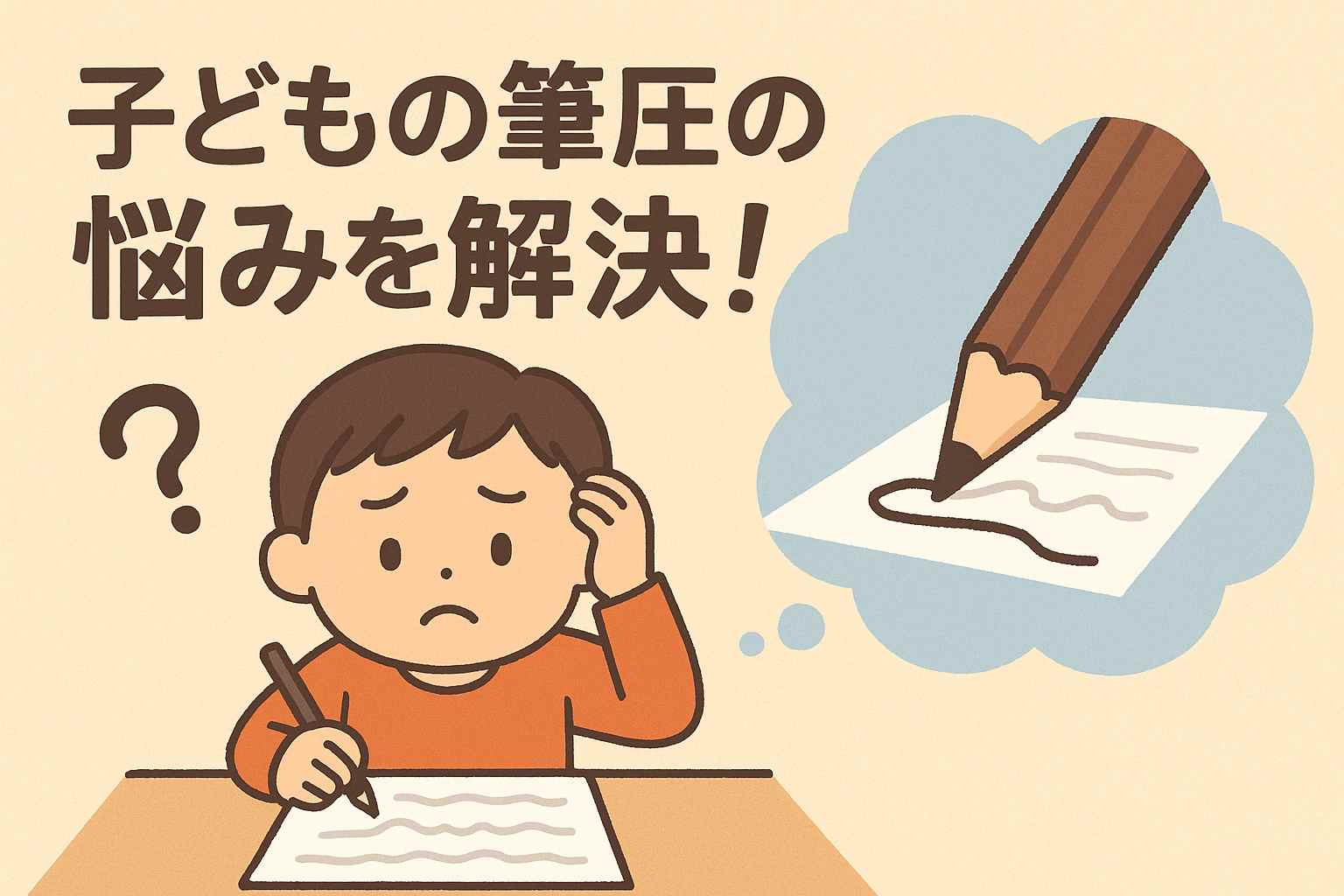 子どもの筆圧