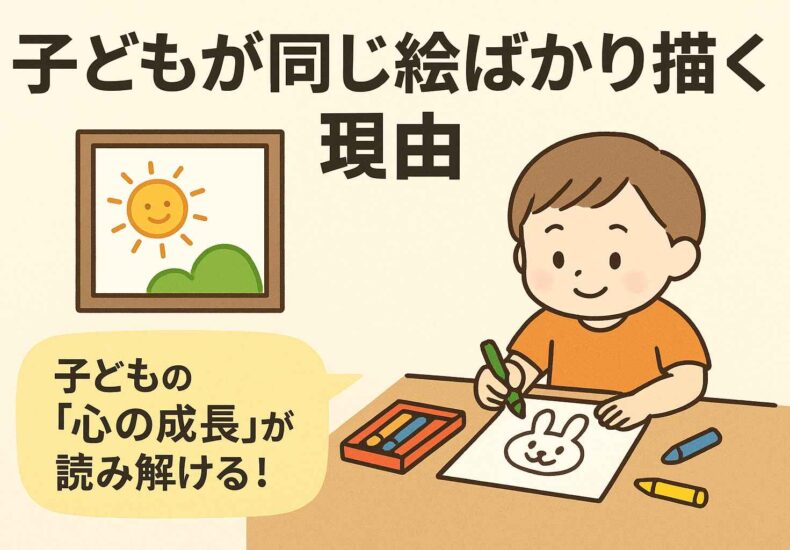 子どもが同じ絵ばかり描く理由｜「飽きない」のは成長の証だった