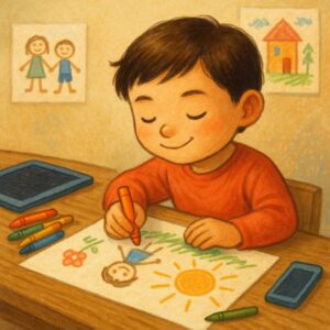絵が上手い子の性格や行動