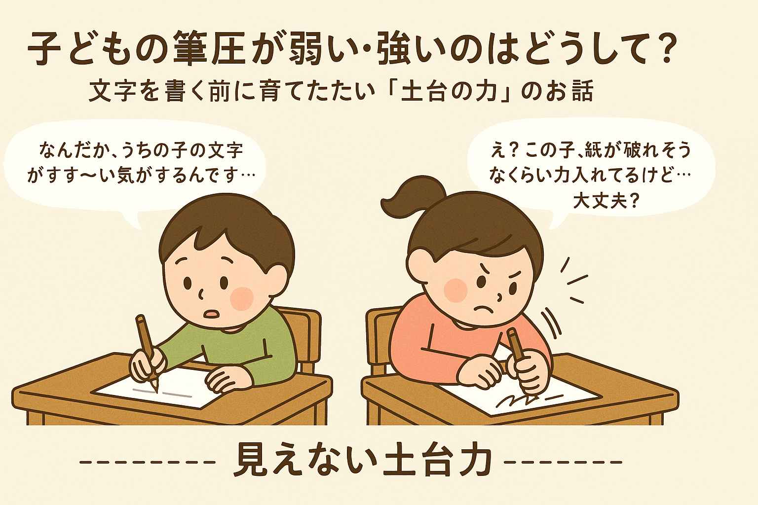 子どもの筆圧