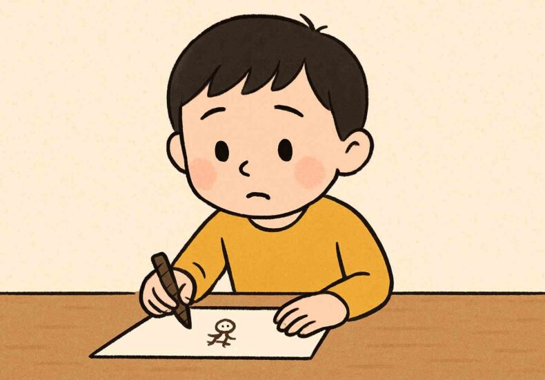 絵が小さい子供心理