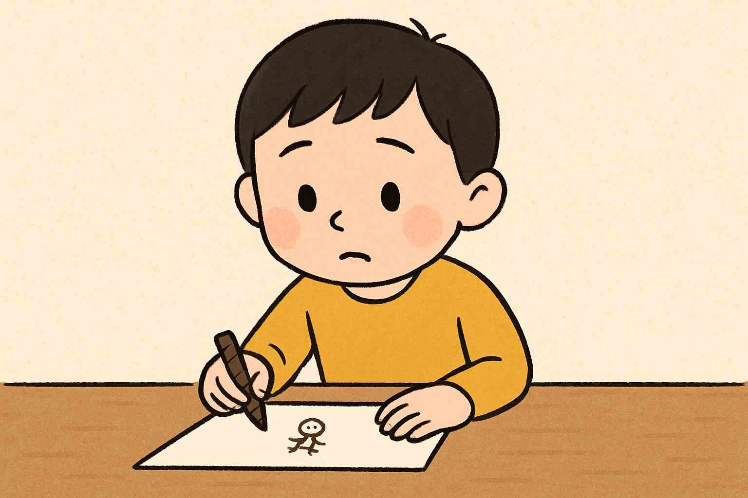 絵が小さい子供心理