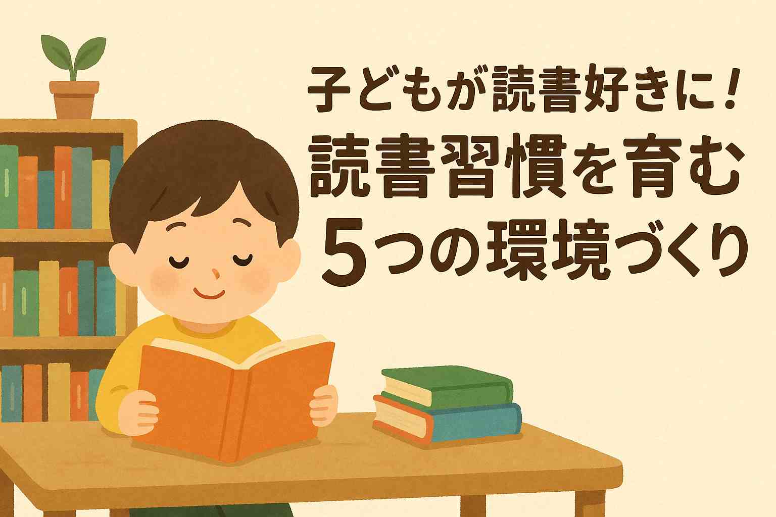 子どもが読書好きに。
