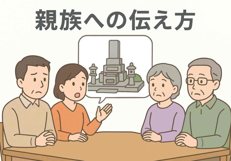 墓じまい、親族への伝え方
