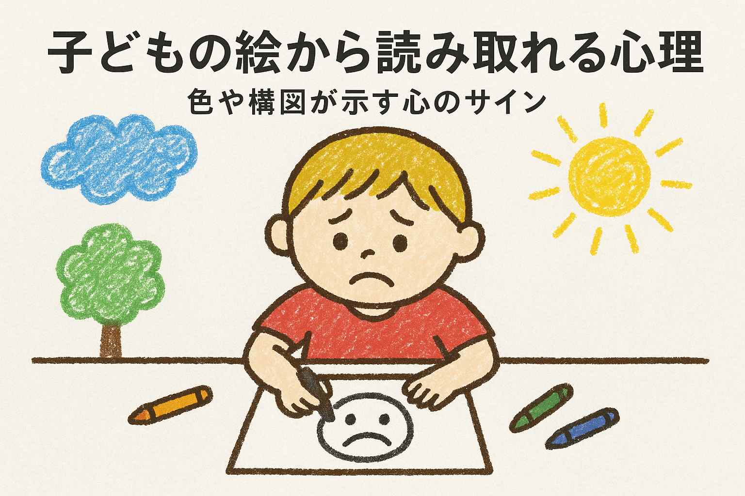 子どもの絵に隠された心理サインとは？｜色や構図でわかる心の