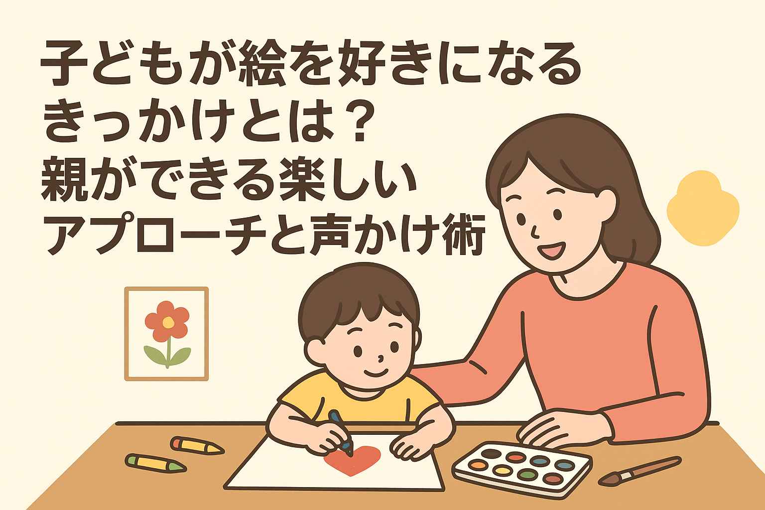 子どもが絵を好きになるきっかけづくり