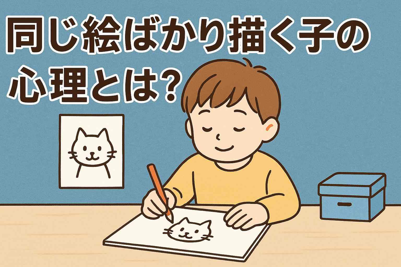 同じ絵ばかり描く子ども