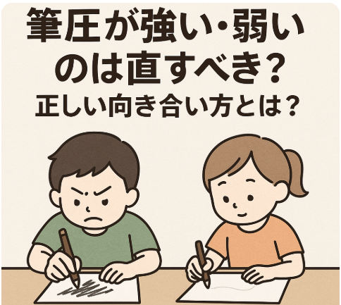 筆圧の強い弱い