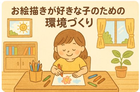 お絵かきが好きな子のための環境づくり