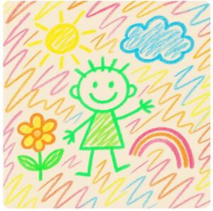 蛍光クレヨンでテンションアップ