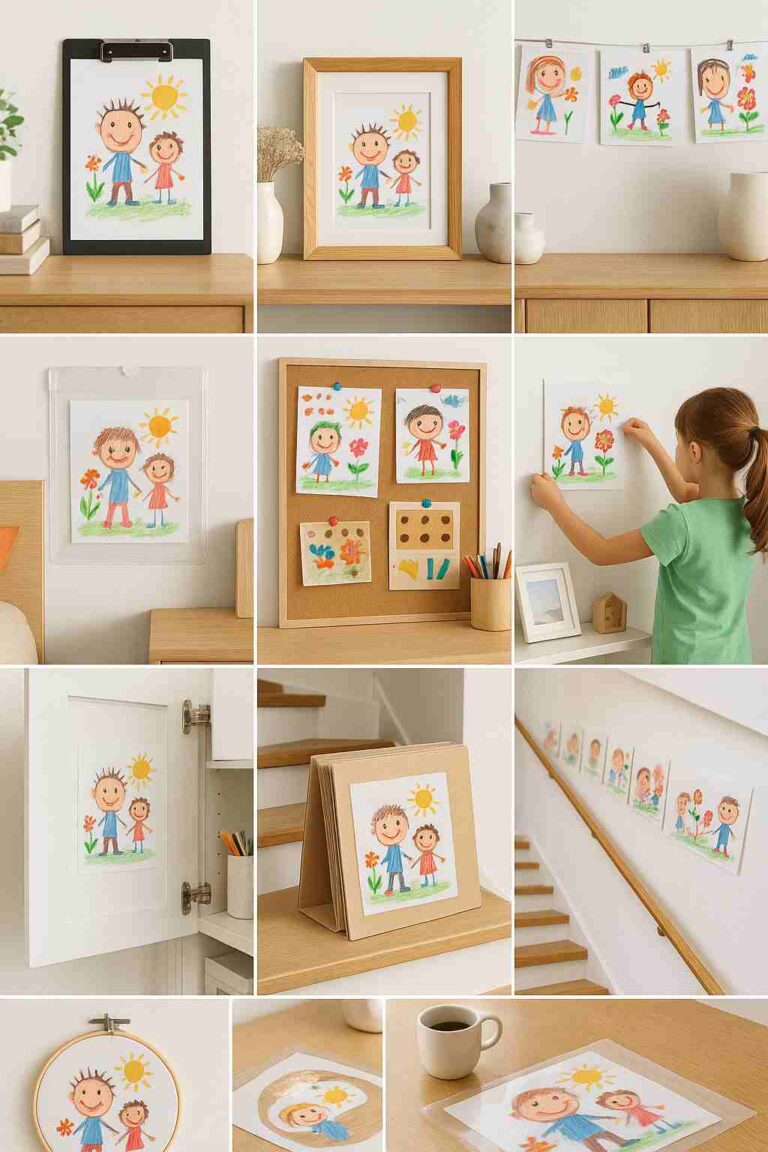 子どもの絵、どう飾ってる？飾り方アイデア13選｜おしゃれ・簡単・スッキリ収納派まで - itti-blog