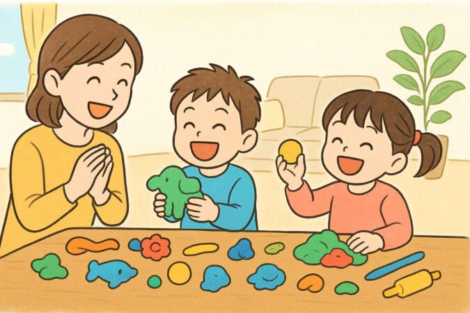 おうちで楽しむ粘土遊び