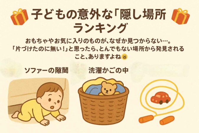 子どもの意外な「隠し場所」ランキング