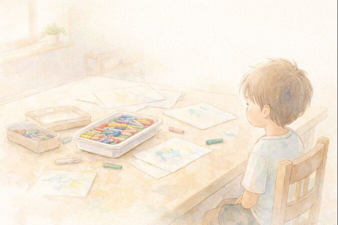 ぬりえが心の安全装置に