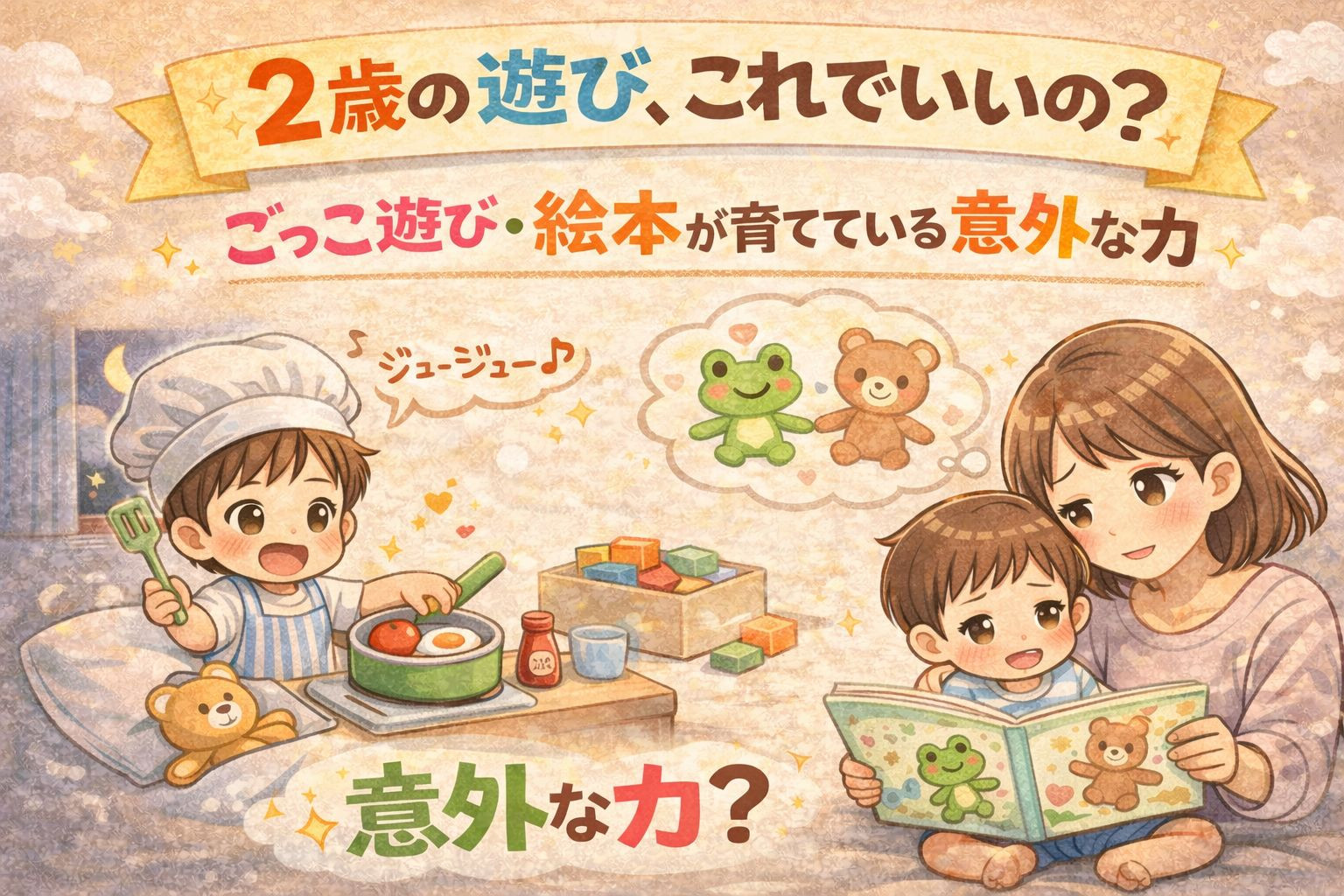 2歳の遊び、これでいいの？ごっこ遊び・絵本が育てている意外な力