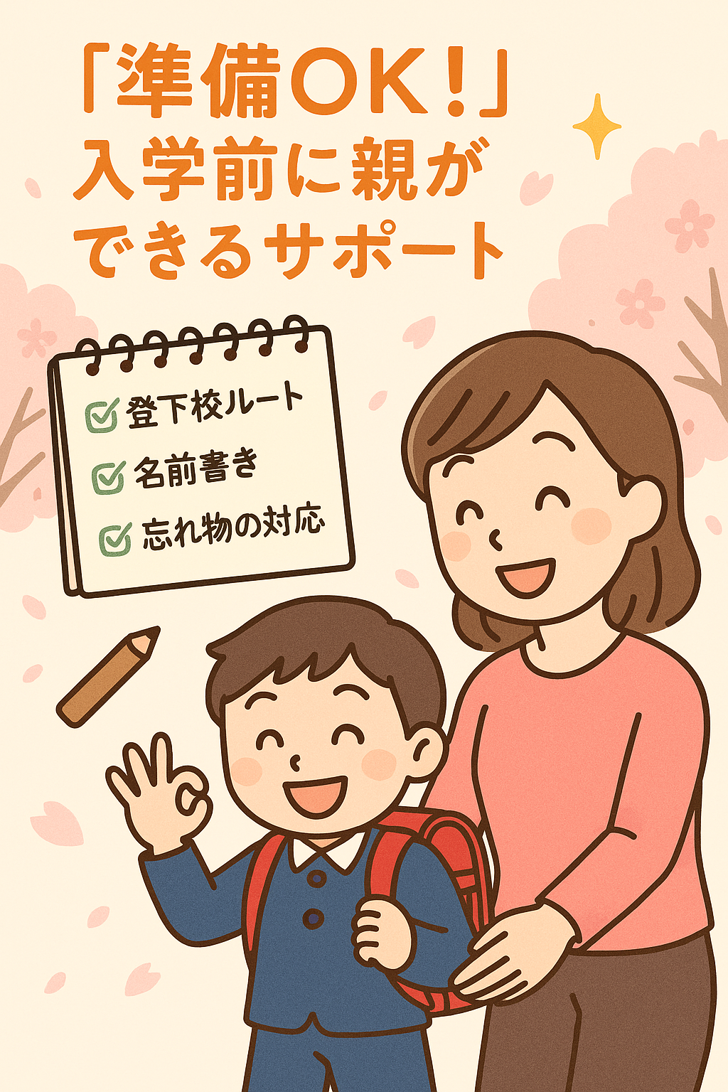 小学校入学準備 親子