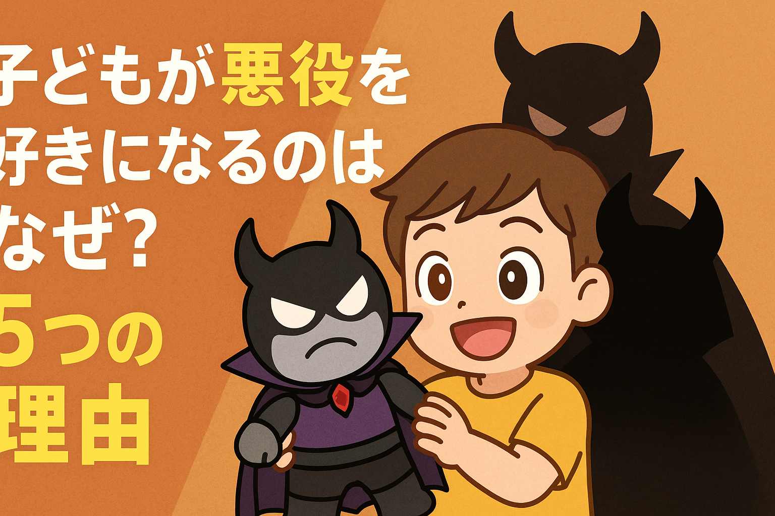 悪役が好きな子供の心理