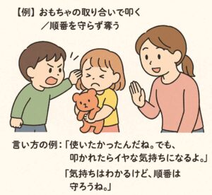 おもちゃの取り合い