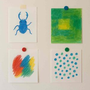 子どもの絵 飾る