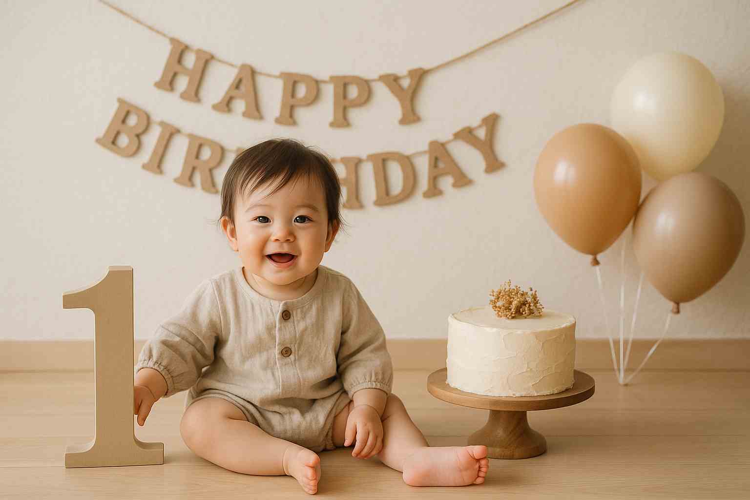 １歳誕生日撮影
