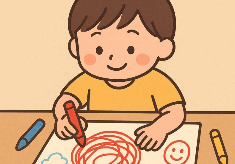 絵を描くのが好きな子ども