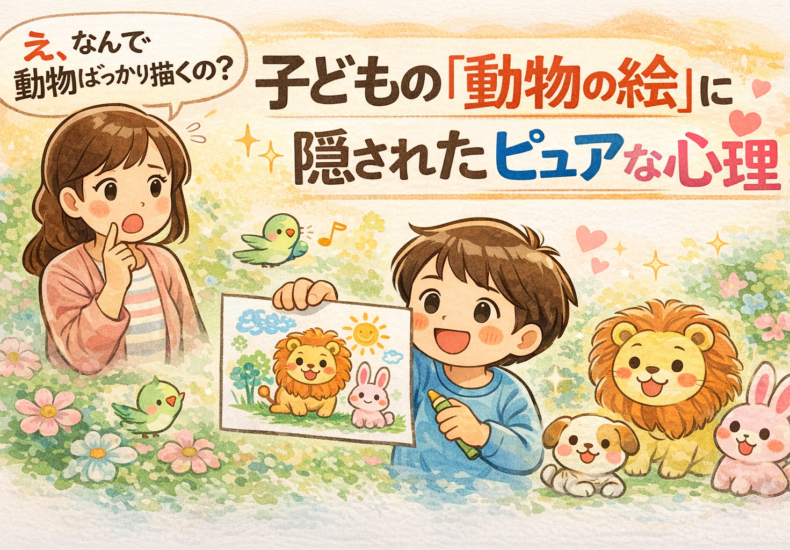 子どもの描いた動物の絵