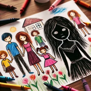黒く塗られたお母さんを描いた絵でわかる子どもの心理