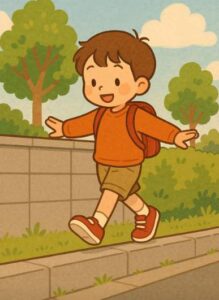 塀の上を歩きたい子どもの心理