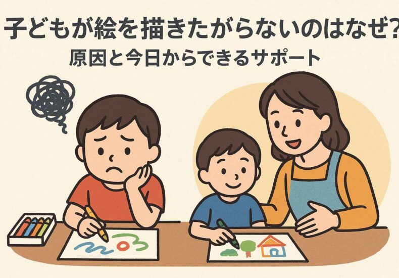 子どもが絵を描きたがらないのはなぜ？原因と今日からできるサポート