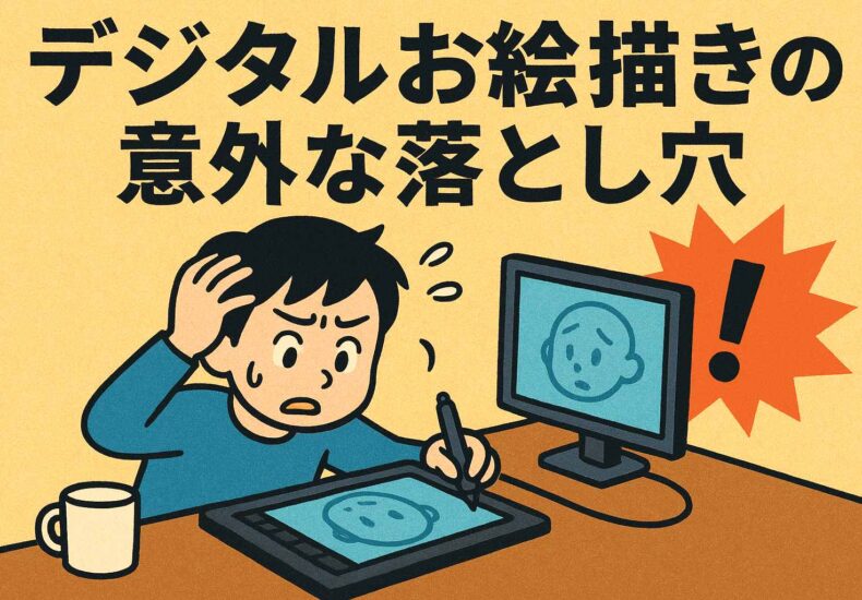 デジタルお絵かきの意外な落とし穴