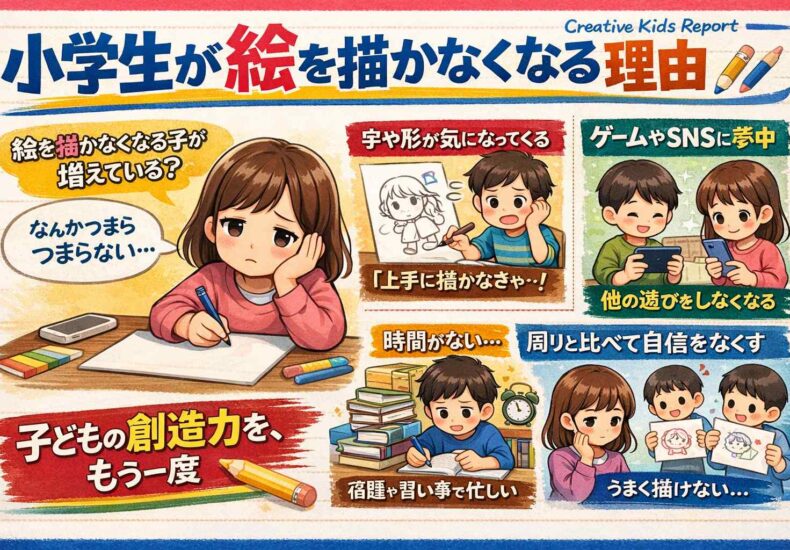 小学生が絵を描かなくなる理由