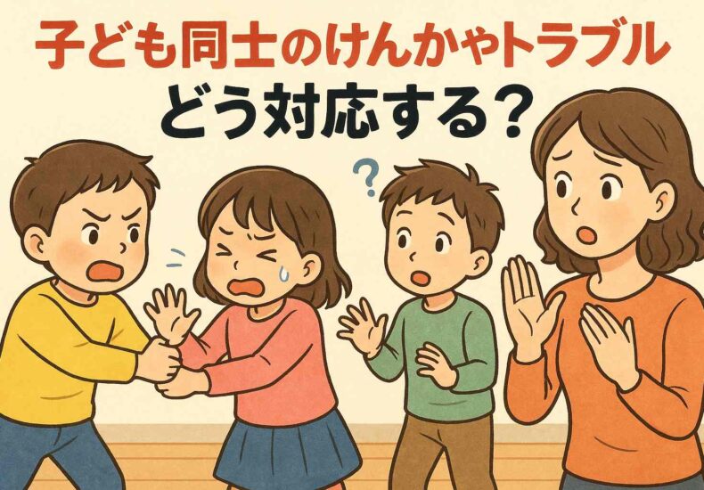 子ども同士のけんかやトラブル、どう対応する？