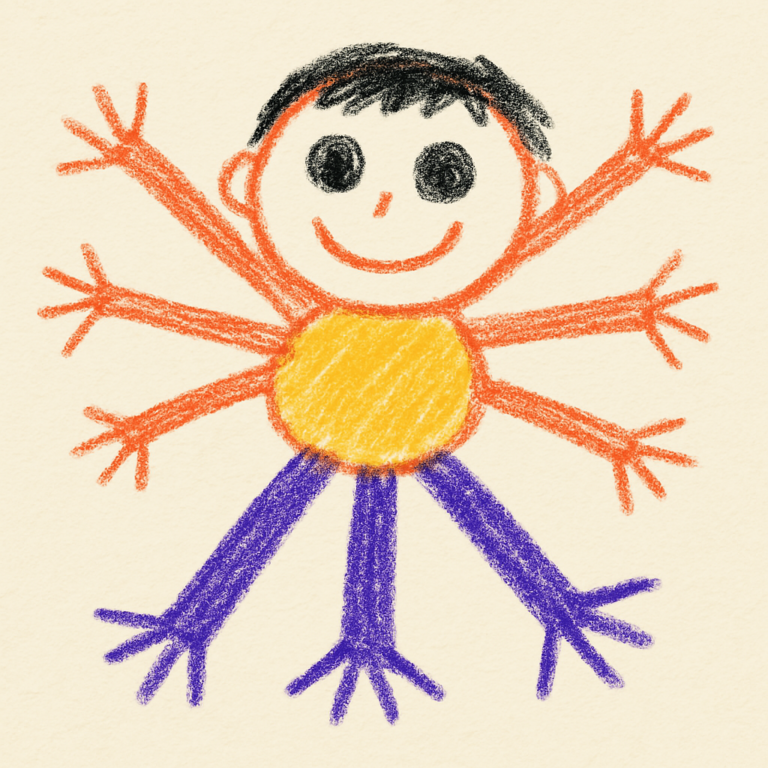 子どもの絵に手足が多すぎる⁉ 実は発達段階でよくある表現