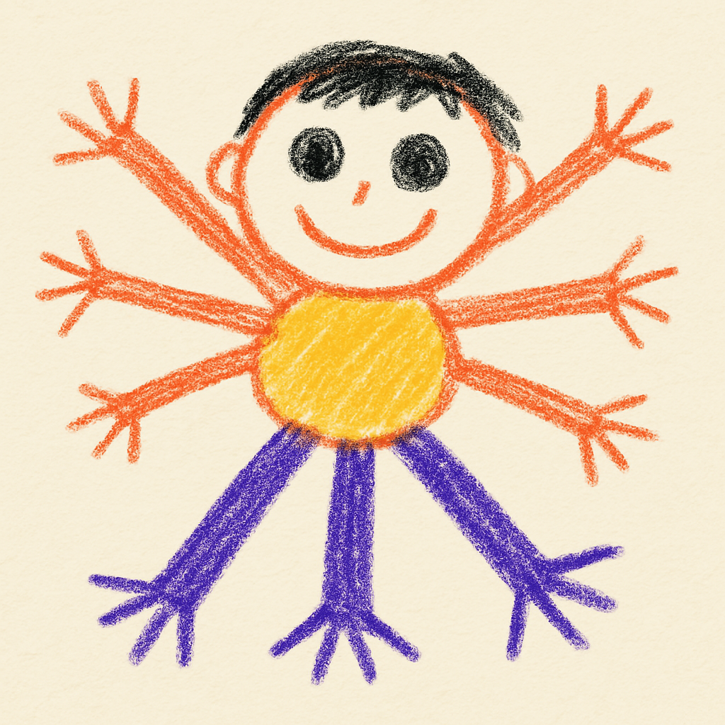 子どもの絵に手足が多すぎる⁉ 実は発達段階でよくある表現