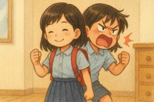 学校で頑張ってきた子供
