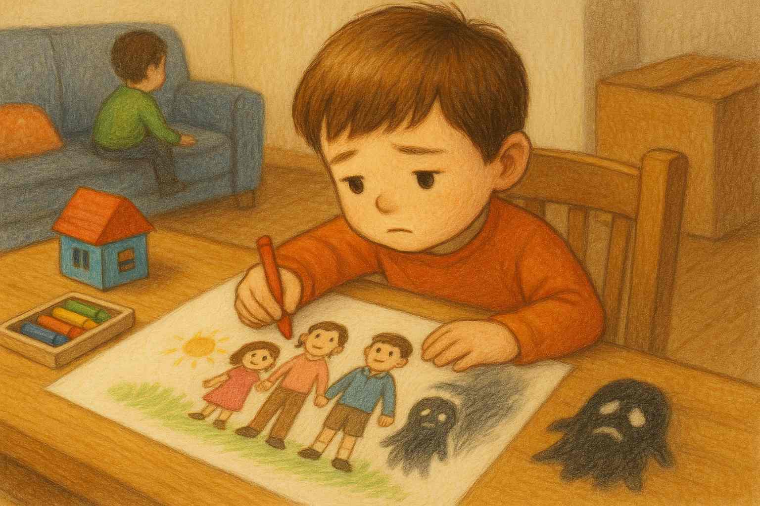 引っ越し・入園・転校後最近うちの子、絵が変わった?