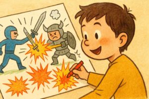 子どもが暴力的な絵を描く理由