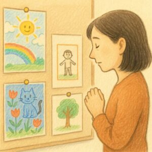 参観日、子どもの絵が気になる