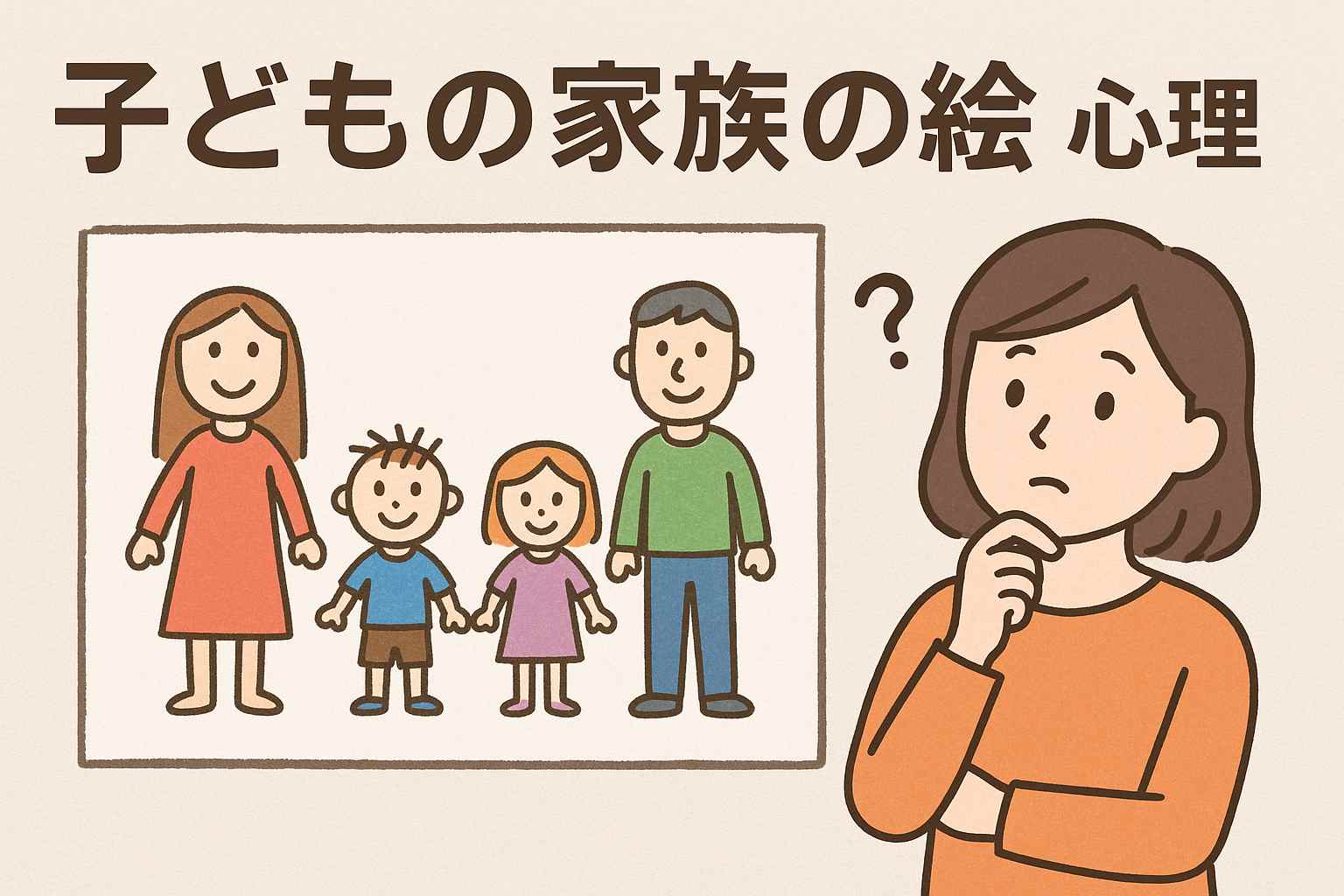 お母さんが大きい？お父さんがいない？子どもの絵から見える心のサイン