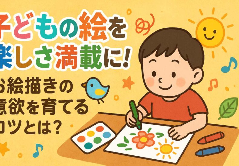 子どもの絵を楽しさ満載に!お絵描きの意欲を育てるコツとは?