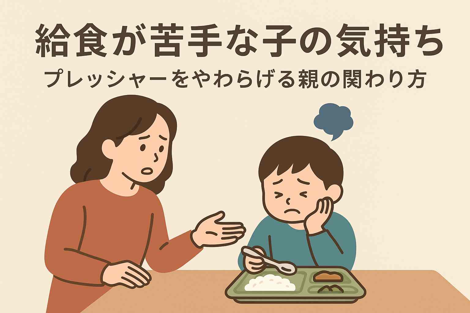 「給食だけ手が止まる子」への声かけと安心サポート｜家庭でできる工夫
