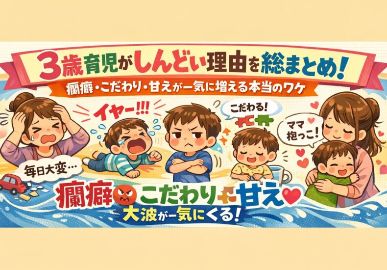 ３歳育児がしんどい理由