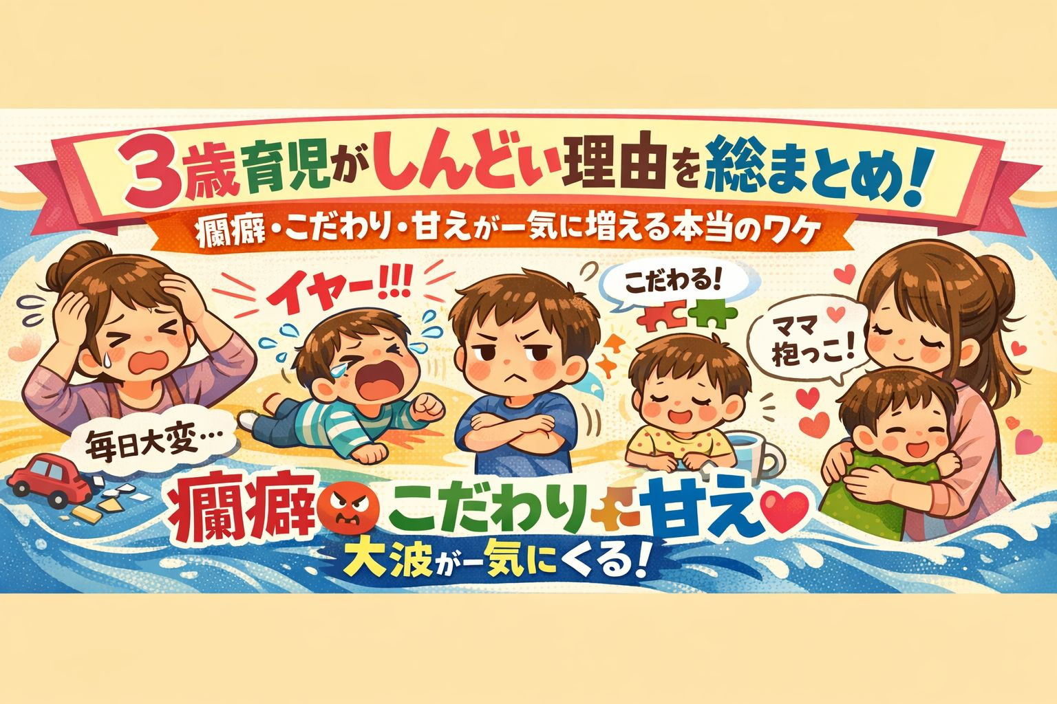 ３歳育児がしんどい理由